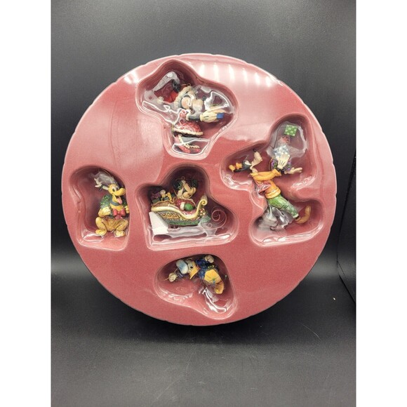 Jim Shore Disney Traditions Mickey Mouse Holiday Ornament Set NEW - Picture 4 of 9